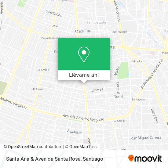 Mapa de Santa Ana & Avenida Santa Rosa