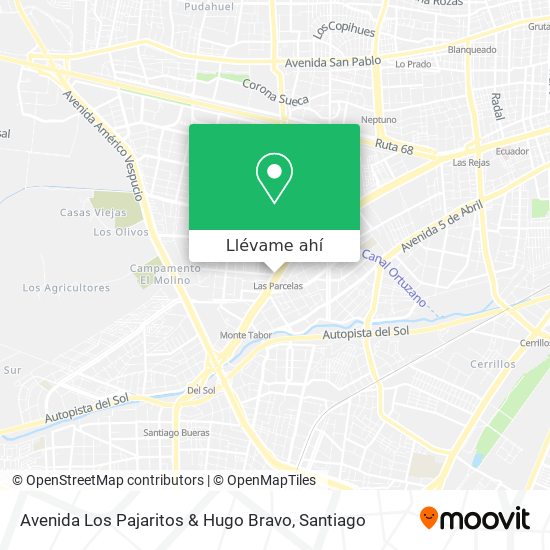 Mapa de Avenida Los Pajaritos & Hugo Bravo