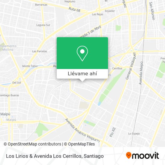 Mapa de Los Lirios & Avenida Los Cerrillos