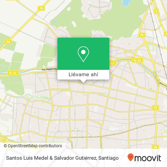 Mapa de Santos Luis Medel & Salvador Gutiérrez