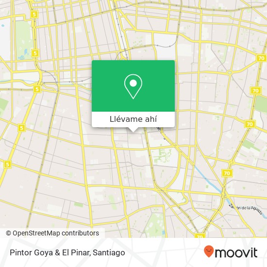 Mapa de Pintor Goya & El Pinar