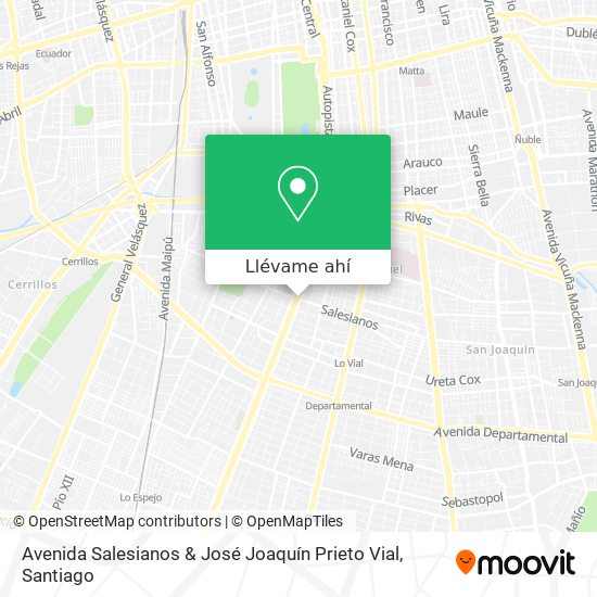 Mapa de Avenida Salesianos & José Joaquín Prieto Vial