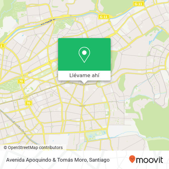 Mapa de Avenida Apoquindo & Tomás Moro