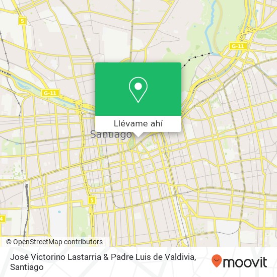 Mapa de José Victorino Lastarria & Padre Luis de Valdivia