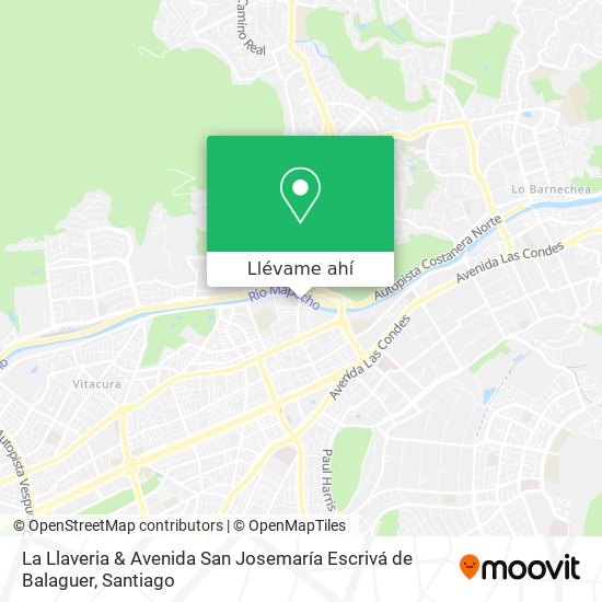 Mapa de La Llaveria & Avenida San Josemaría Escrivá de Balaguer