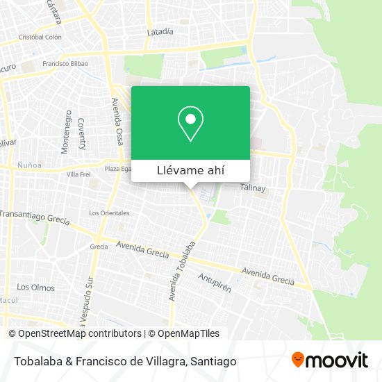 Mapa de Tobalaba & Francisco de Villagra