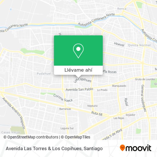 Mapa de Avenida Las Torres & Los Copihues