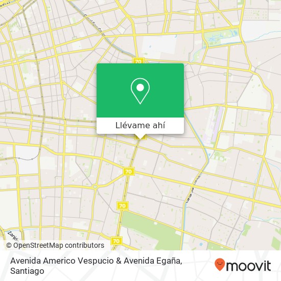 Mapa de Avenida Americo Vespucio & Avenida Egaña