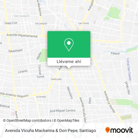 Mapa de Avenida Vicuña Mackenna & Don Pepe