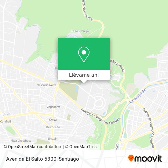 Mapa de Avenida El Salto 5300