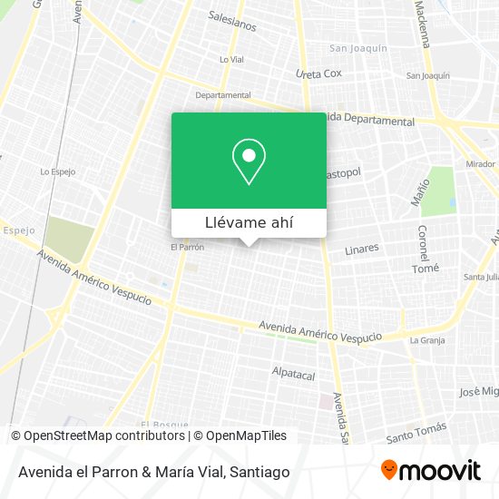 Mapa de Avenida el Parron & María Vial
