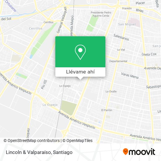 Mapa de Lincoln & Valparaíso