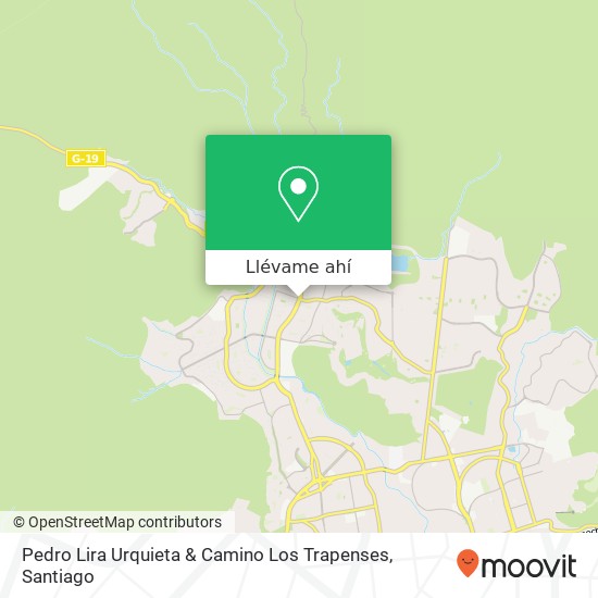Mapa de Pedro Lira Urquieta & Camino Los Trapenses