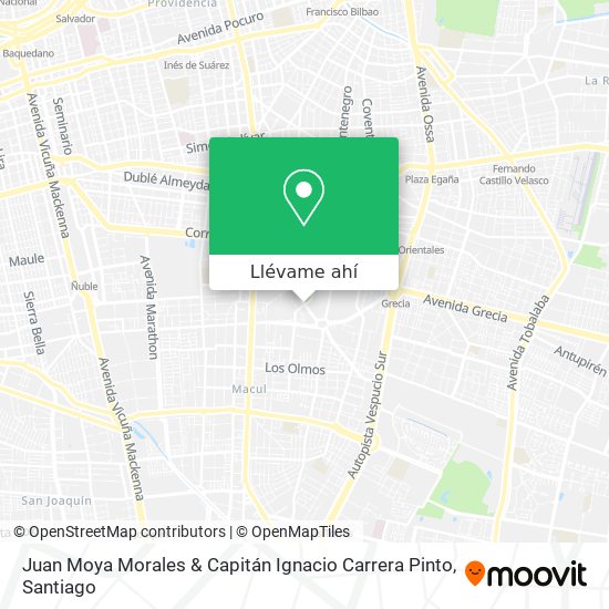 Mapa de Juan Moya Morales & Capitán Ignacio Carrera Pinto