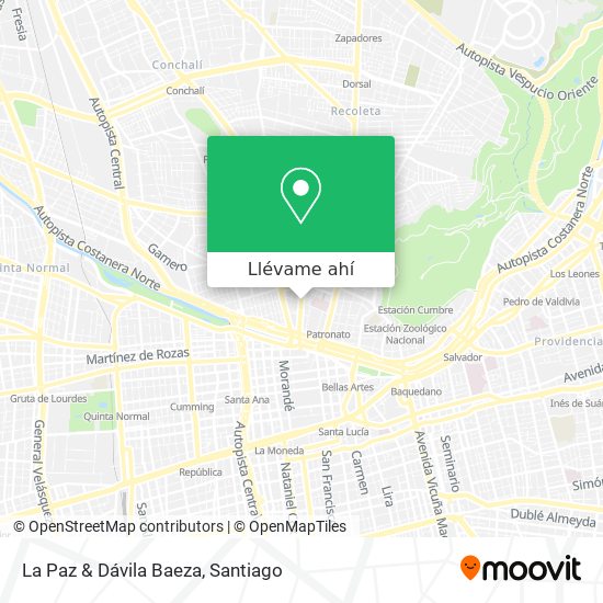 Mapa de La Paz & Dávila Baeza