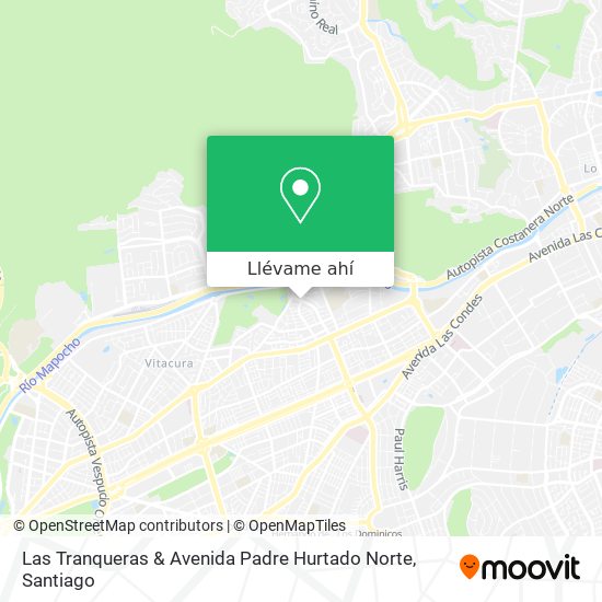 Mapa de Las Tranqueras & Avenida Padre Hurtado Norte