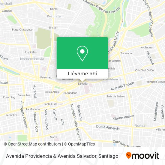 Mapa de Avenida Providencia & Avenida Salvador