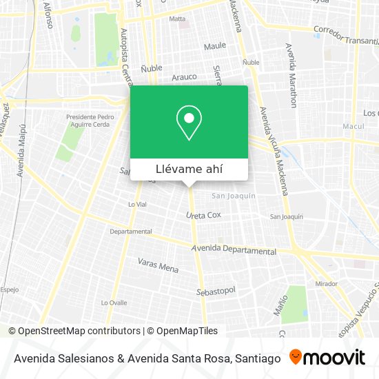 Mapa de Avenida Salesianos & Avenida Santa Rosa