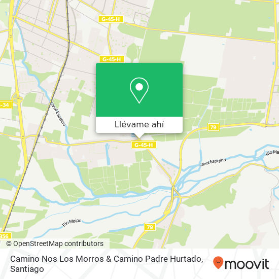 Mapa de Camino Nos Los Morros & Camino Padre Hurtado