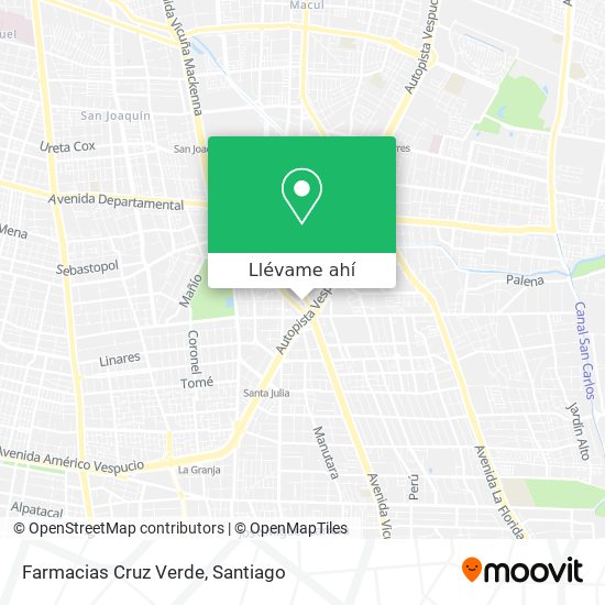 Mapa de Farmacias Cruz Verde