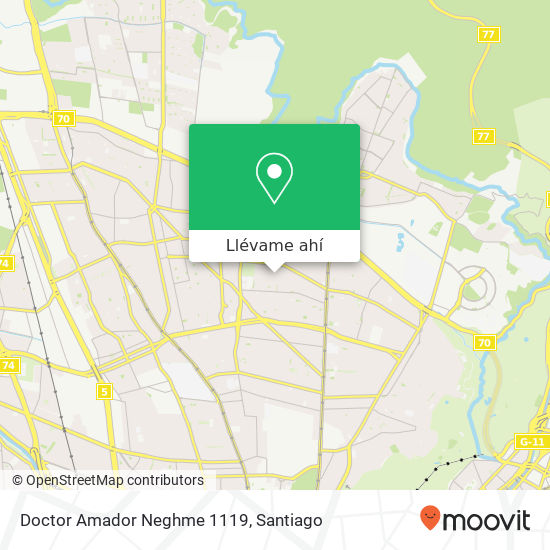 Mapa de Doctor Amador Neghme 1119