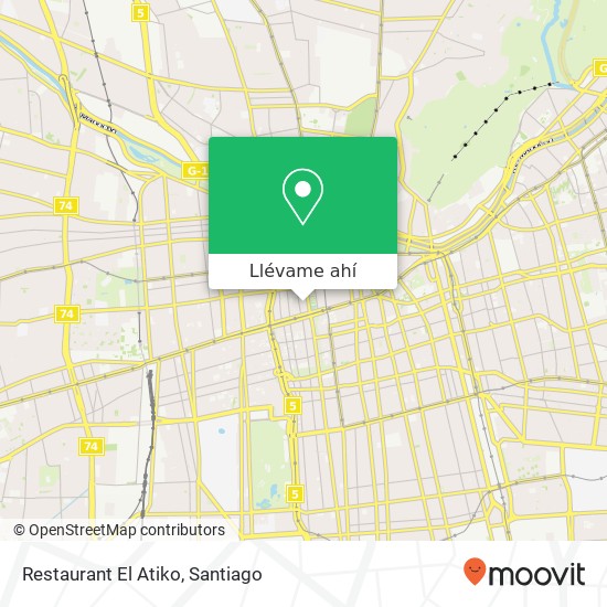 Mapa de Restaurant El Atiko