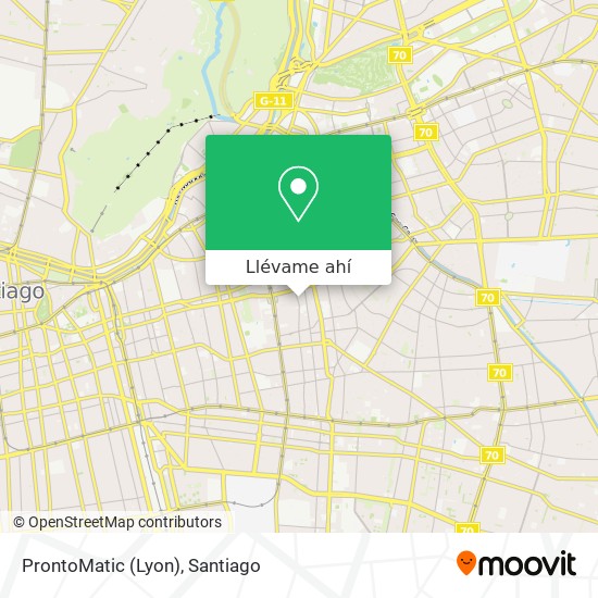 Mapa de ProntoMatic (Lyon)
