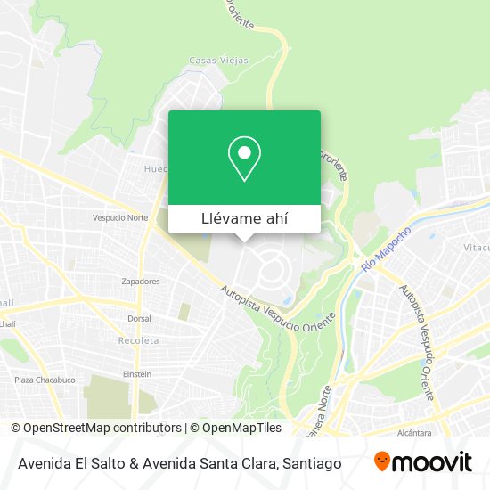 Mapa de Avenida El Salto & Avenida Santa Clara