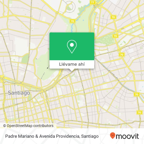 Mapa de Padre Mariano & Avenida Providencia