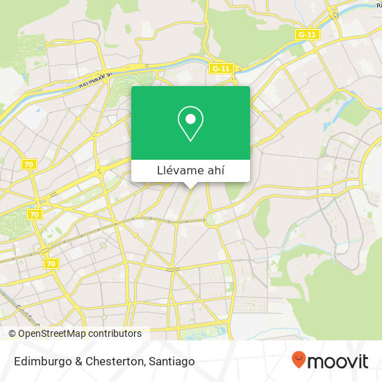 Mapa de Edimburgo & Chesterton