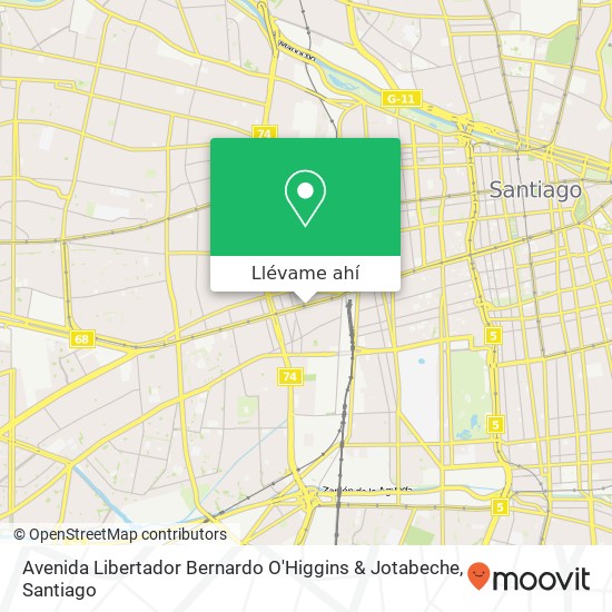 Mapa de Avenida Libertador Bernardo O'Higgins & Jotabeche
