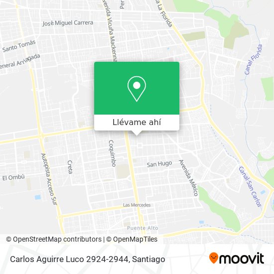 Mapa de Carlos Aguirre Luco 2924-2944