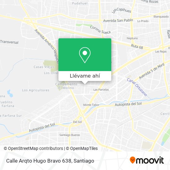 Mapa de Calle Arqto Hugo Bravo 638