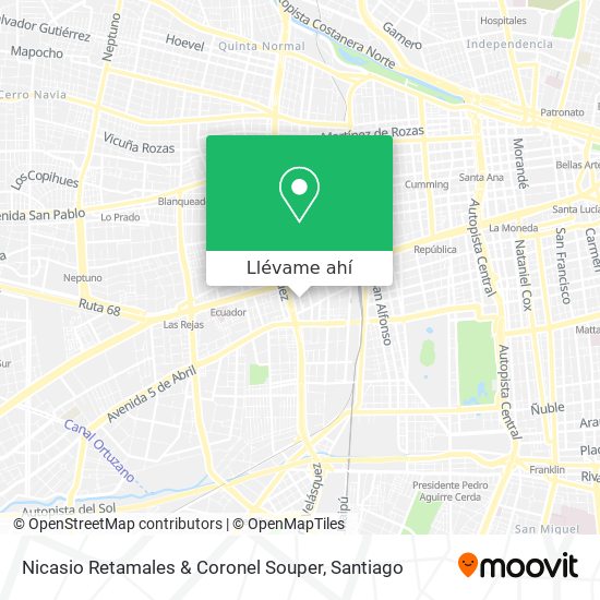 Mapa de Nicasio Retamales & Coronel Souper