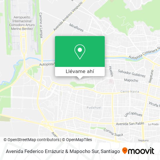 Mapa de Avenida Federico Errázuriz & Mapocho Sur