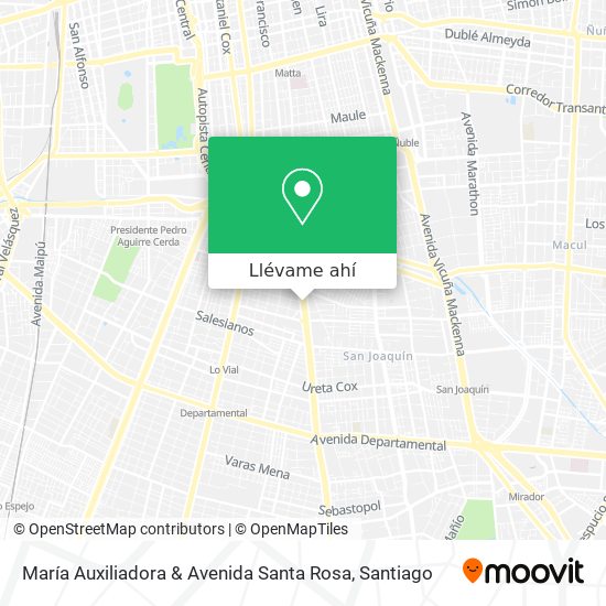 Mapa de María Auxiliadora & Avenida Santa Rosa