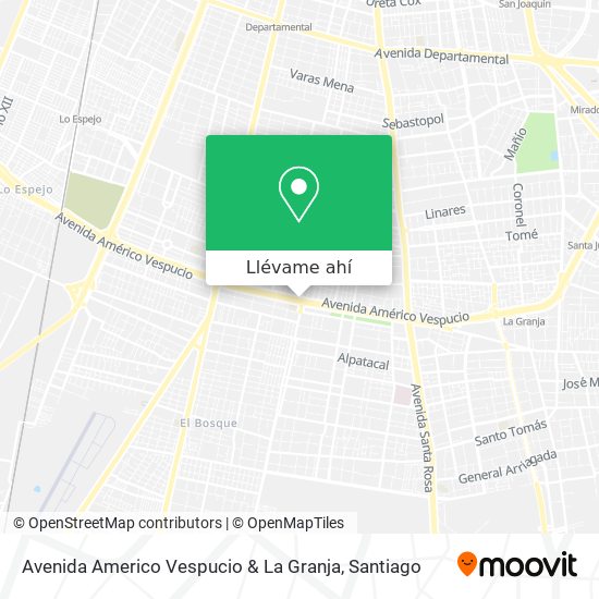 Mapa de Avenida Americo Vespucio & La Granja