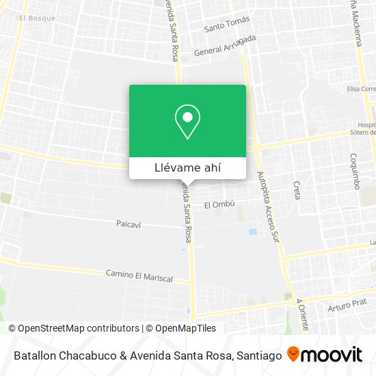 Mapa de Batallon Chacabuco & Avenida Santa Rosa