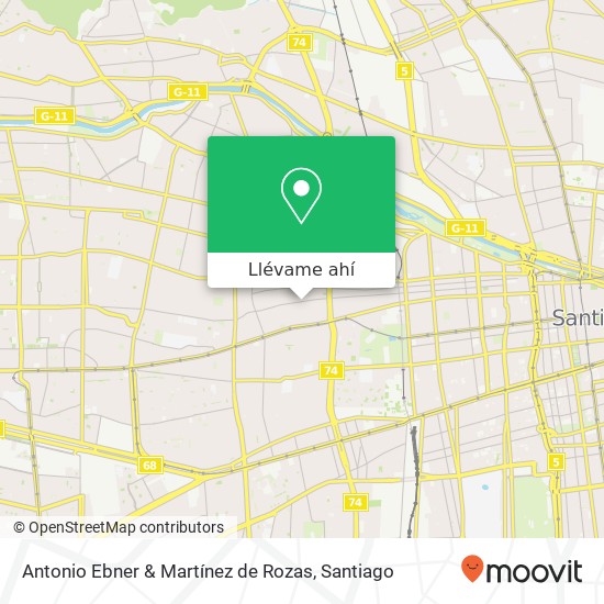 Mapa de Antonio Ebner & Martínez de Rozas
