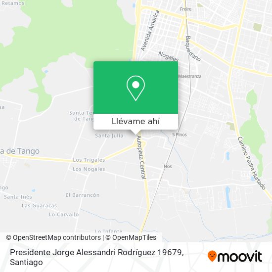 Mapa de Presidente Jorge Alessandri Rodríguez 19679