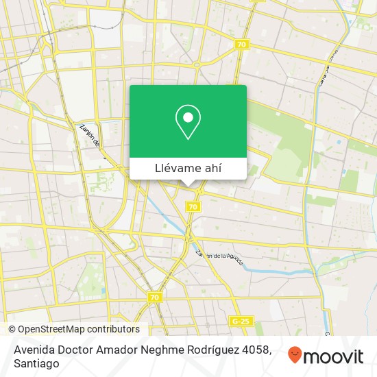 Mapa de Avenida Doctor Amador Neghme Rodríguez 4058