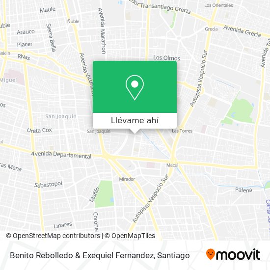 Mapa de Benito Rebolledo & Exequiel Fernandez