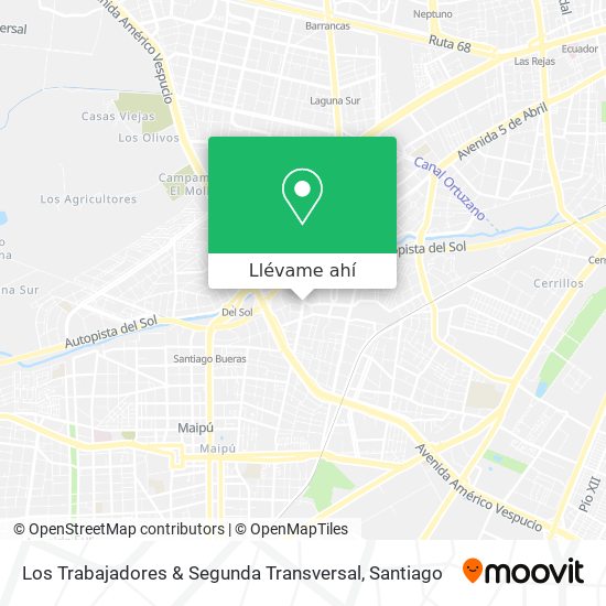 Mapa de Los Trabajadores & Segunda Transversal