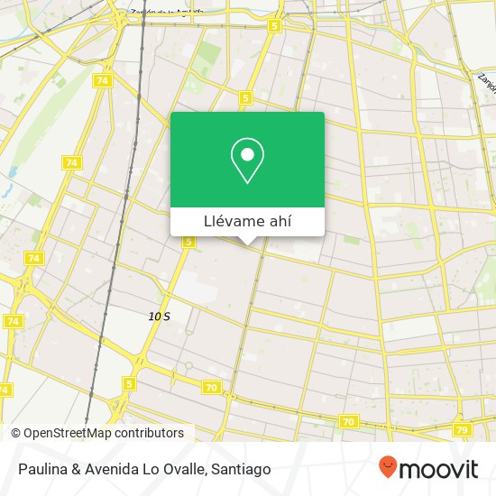 Mapa de Paulina & Avenida Lo Ovalle