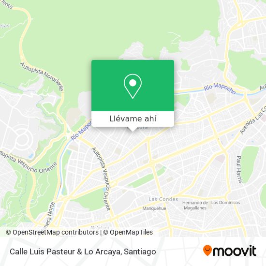 Mapa de Calle Luis Pasteur & Lo Arcaya