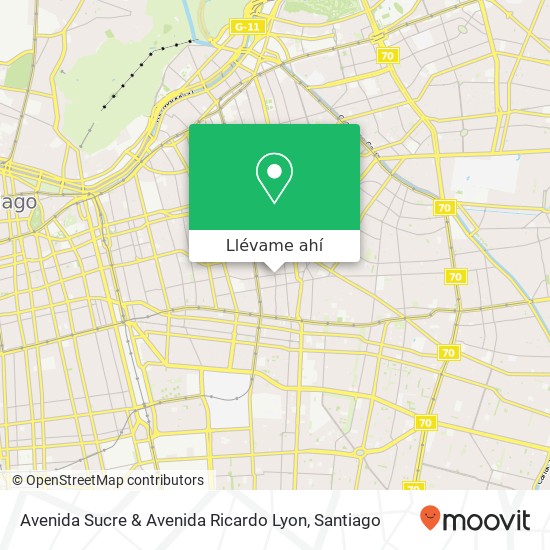 Mapa de Avenida Sucre & Avenida Ricardo Lyon