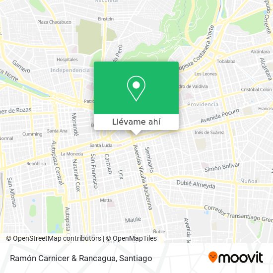 Mapa de Ramón Carnicer & Rancagua
