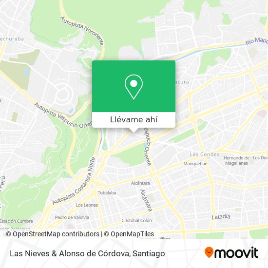 Mapa de Las Nieves & Alonso de Córdova