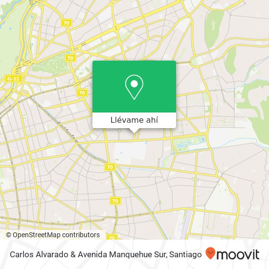 Mapa de Carlos Alvarado & Avenida Manquehue Sur