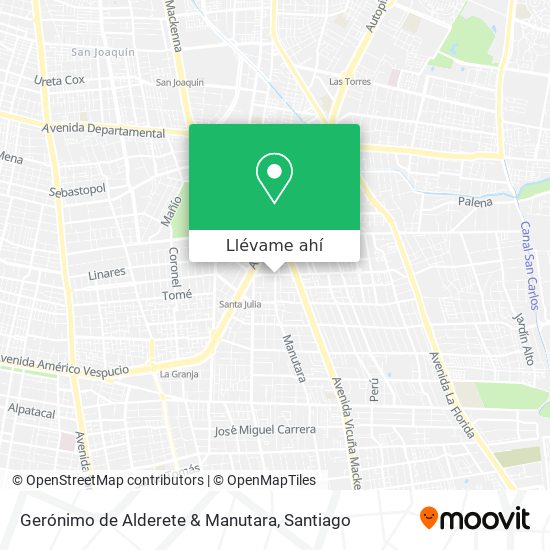 Mapa de Gerónimo de Alderete & Manutara